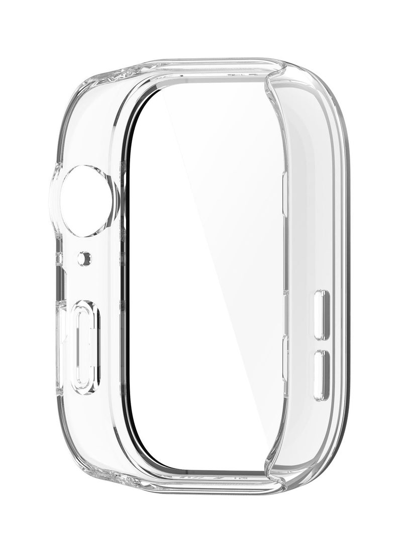 لغة حافظة PC صلبة مع واقي شاشة من الزجاج المقوى لساعات Huawei Watch Fit 3، رفيعة للغاية، مقاومة للخدش، غطاء حماية شفاف  - Image 5