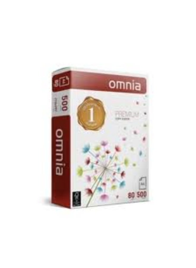 أمنية ورق نسخ أومنيا A4 - كرتونة واحدة (5 رزم × 500 ورقة) - Image 2