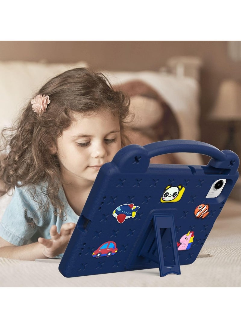 VKL Shockproof Case Compatible with Honor Pad X9a 11.5 Inch (2025), Lightweight EVA Kids Friendly Shockproof Protective Cover with Invisible Bracket and Handle (Navy Blue) - Image 3