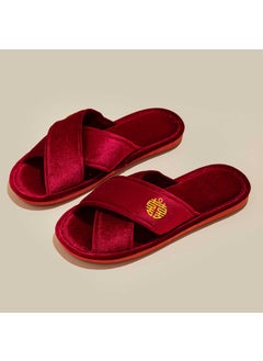 Generic Red Wedding Slippers Luxury Couple Set C042 male 