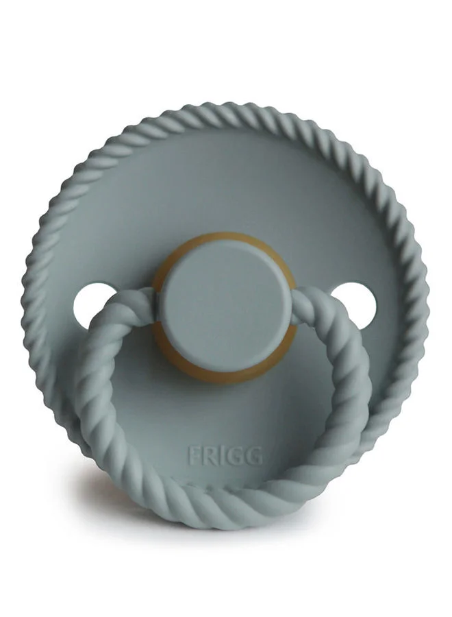FRIGG Rope Latex Pacifier, 6-18 Months, Size 2 - French Grey
