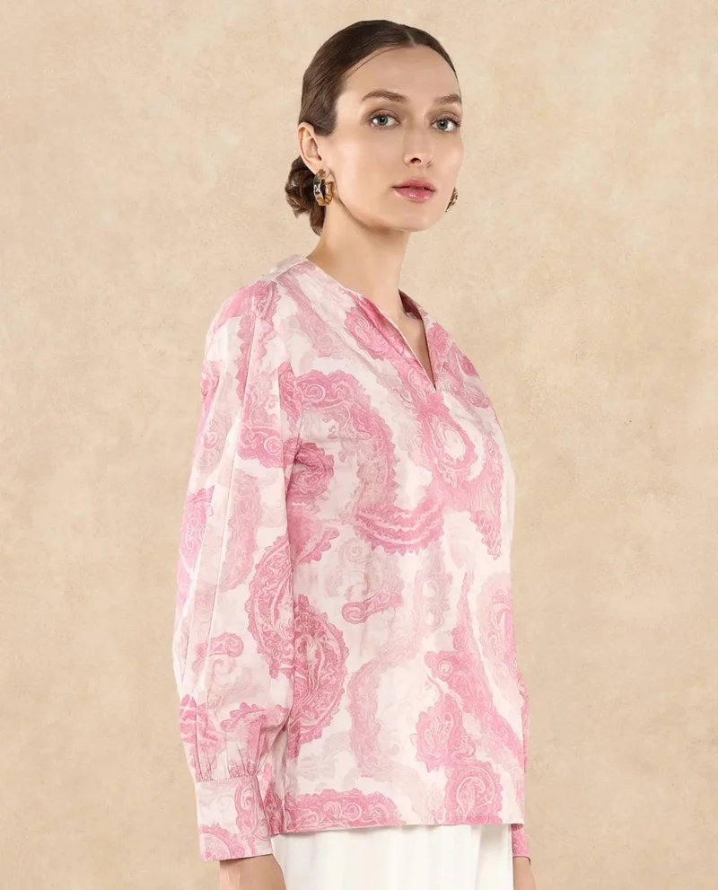 Rareism Women's Full Sleeve Printed Top
