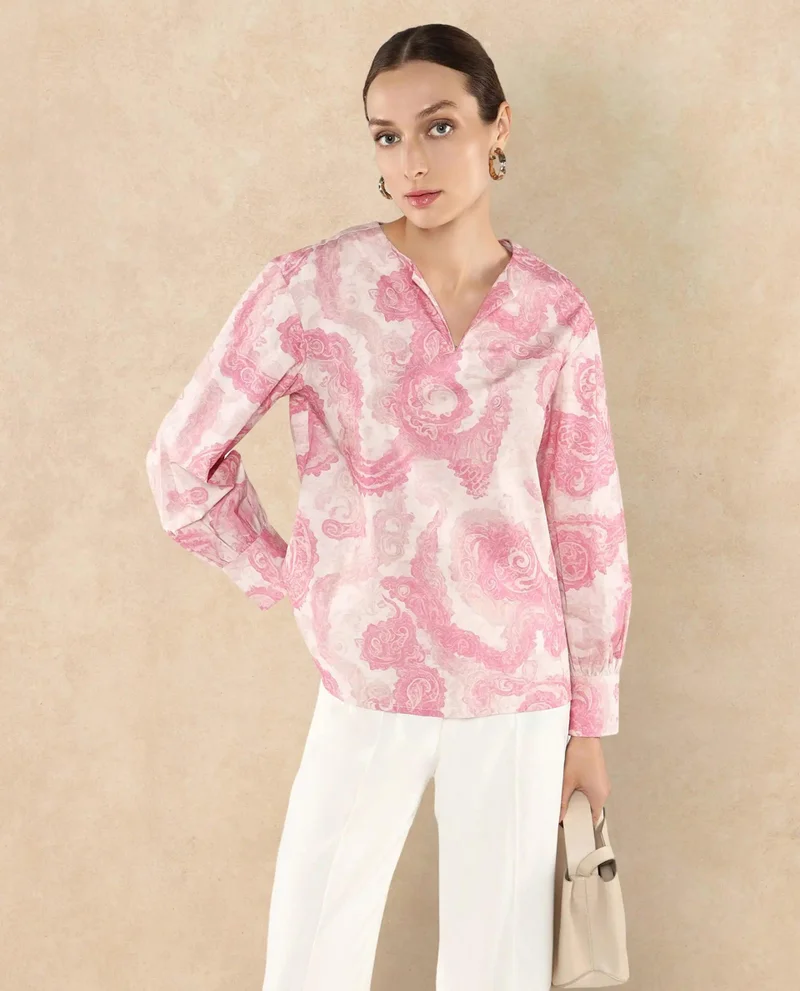Rareism Women's Full Sleeve Printed Top