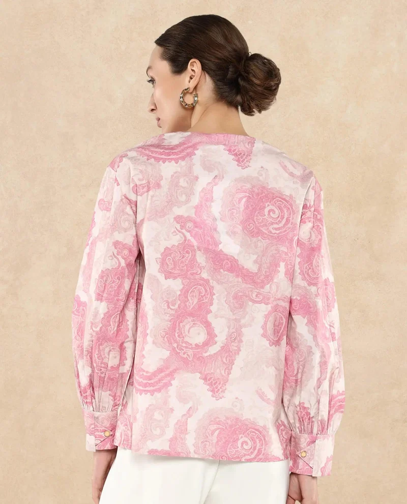 Rareism Women's Full Sleeve Printed Top