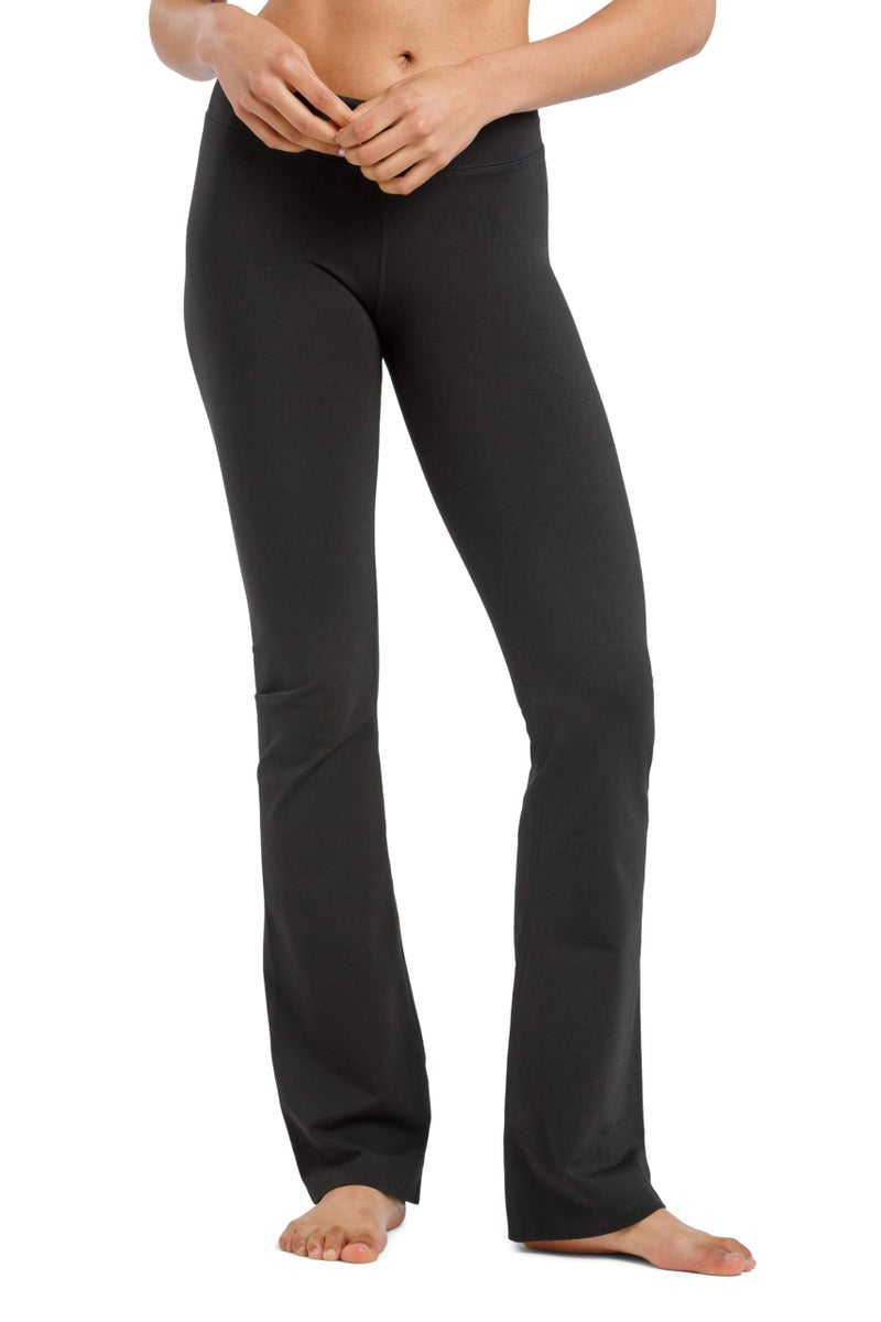 Fishers Finery Women's Bootleg Yoga Pant; Back Pockets - New Fabric (Black, XL) - Image 2
