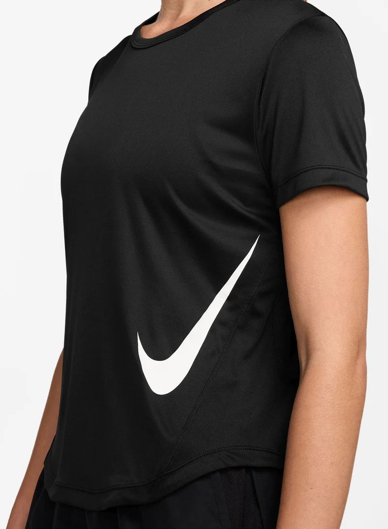 Nike Tempo Swoosh Hybrid Dri-Fit Short-Sleeve Top