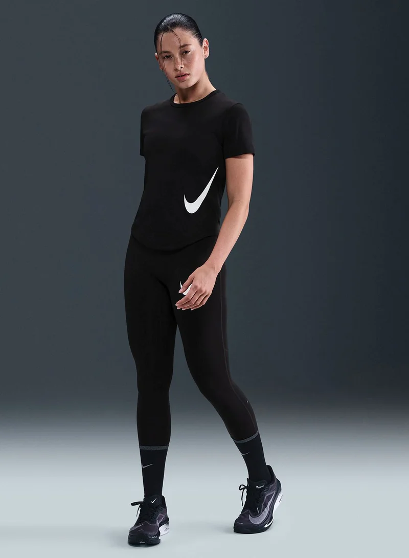 Nike Tempo Swoosh Hybrid Dri-Fit Short-Sleeve Top