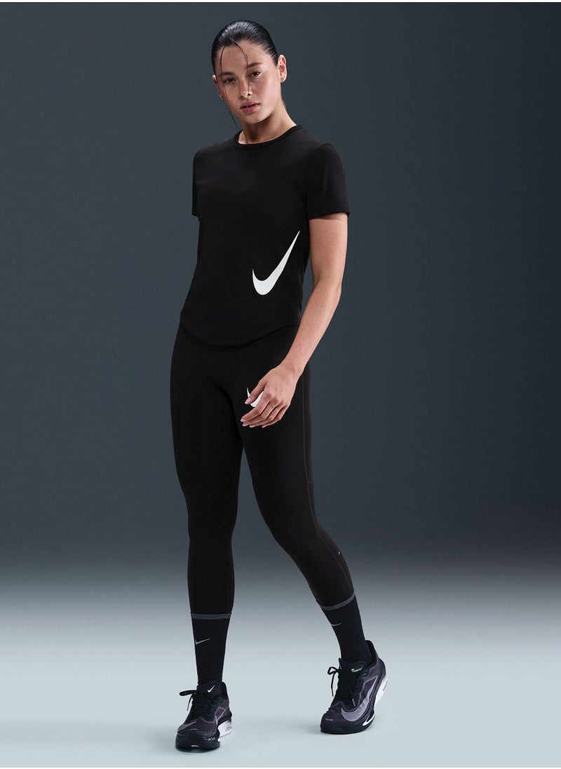 Nike Tempo Swoosh Hybrid Dri-Fit Short-Sleeve Top  - Image 4