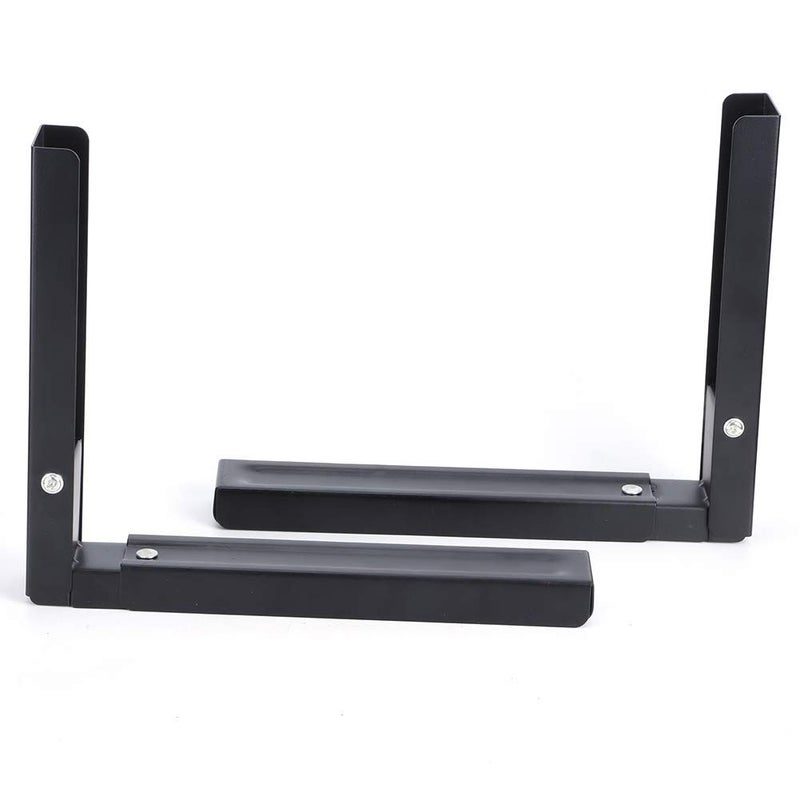 Metal Telescopic Microwave Oven Holder Wall Mounted Foldable Shelf 90 Degree Positioning - Image 3