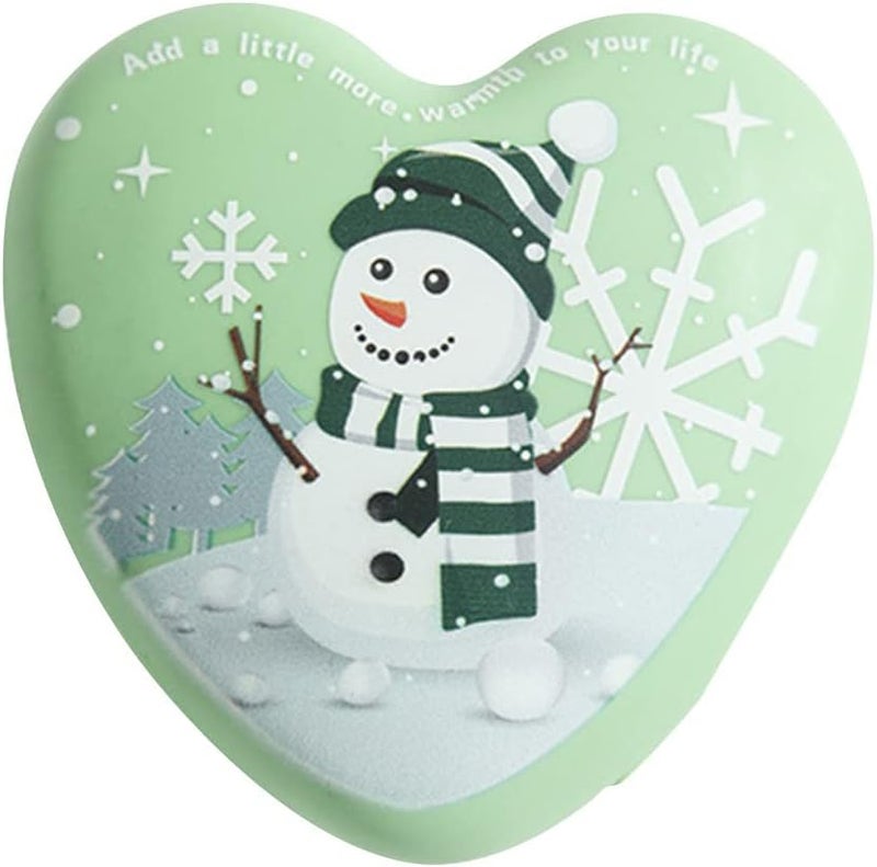 ويوبلز مدفأة يدوية كهربائية قابلة لإعادة الشحن، مدفأة يدوية كهربائية جيبية قابلة لإعادة الاستخدام، مدفأة يدوية كهربائية محمولة سريعة التسخين، درجة حرارة ثابتة 52 درجة مئوية، مناسبة للنساء والرجال والأطفال (أخضر) - Image 1