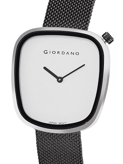Giordano Analog Wrist Watch for Women with Stylish Metal Strap, Square dial and 3 Hand Mechanism - Image 3