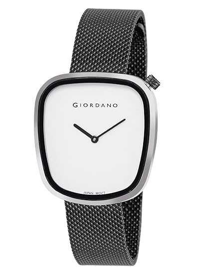 Giordano Analog Wrist Watch for Women with Stylish Metal Strap, Square dial and 3 Hand Mechanism - Image 2