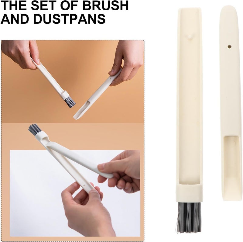 Multifunctional Window Slot Cleaning Brush 2pcs Set, Hard Bristle Gap Cleaning Tool for Window Tracks, Door Grooves, Kitchen and Household Debris Removal Random Color - Image 3