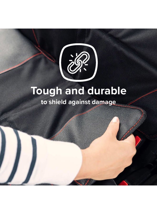 Diono Ultra Mat Complete Back Seat Upholstery Protection from Child Car Seats and Pets, Crash Tested, Premium Ultra Thick Padding, Durable, Water Resistant, Anti-Slip, 3 Mesh Storage Pockets - Image 2