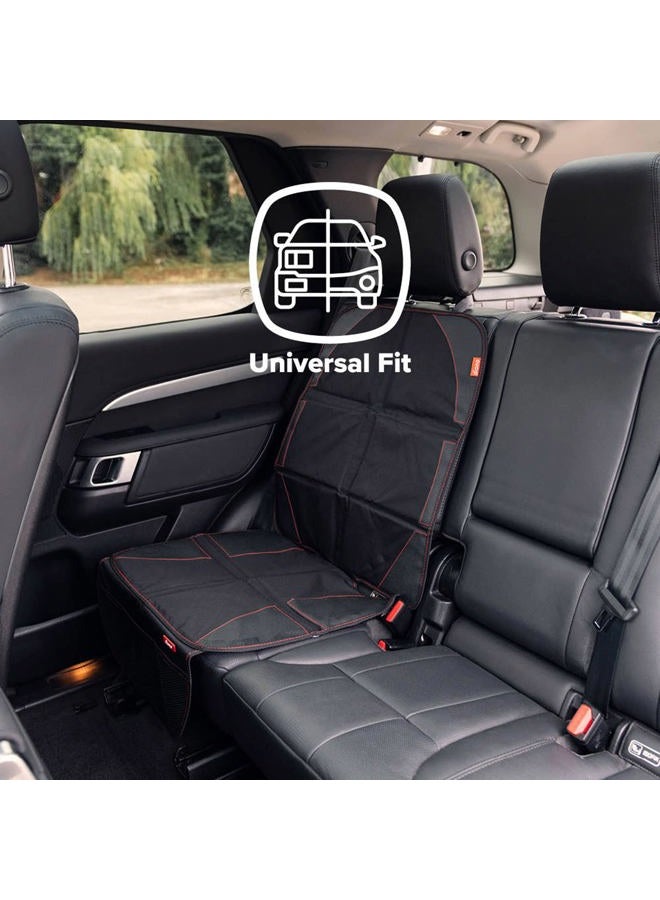 Diono Ultra Mat Complete Back Seat Upholstery Protection from Child Car Seats and Pets, Crash Tested, Premium Ultra Thick Padding, Durable, Water Resistant, Anti-Slip, 3 Mesh Storage Pockets - Image 5