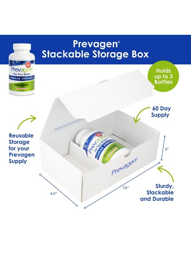 Prevagen Regular Strength 10mg, 60 Capsules |1 Pack| with Apoaequorin & Vitamin D with Attractive and Stackable Prevagen Storage Box - Image 2