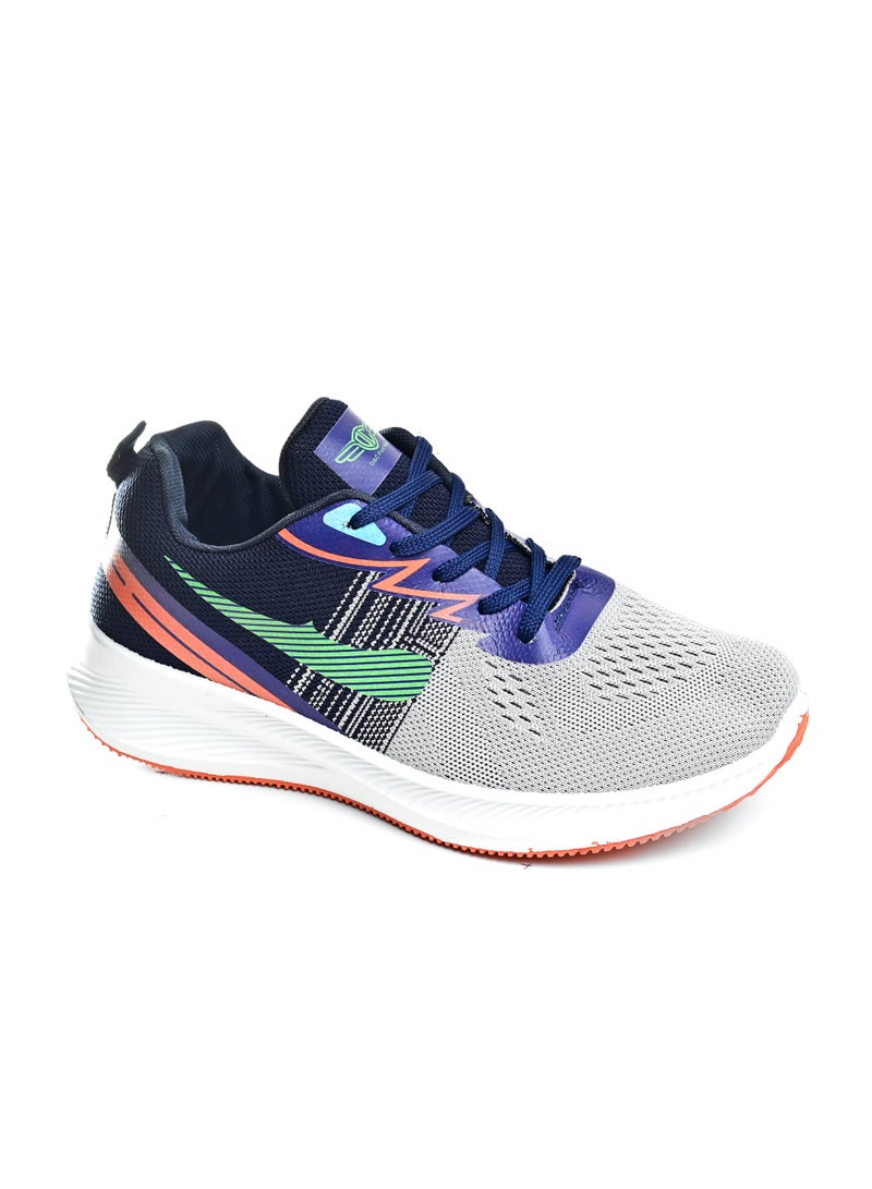 Men's Sportive Knit Sneakers – Side Colored Design - Image 2