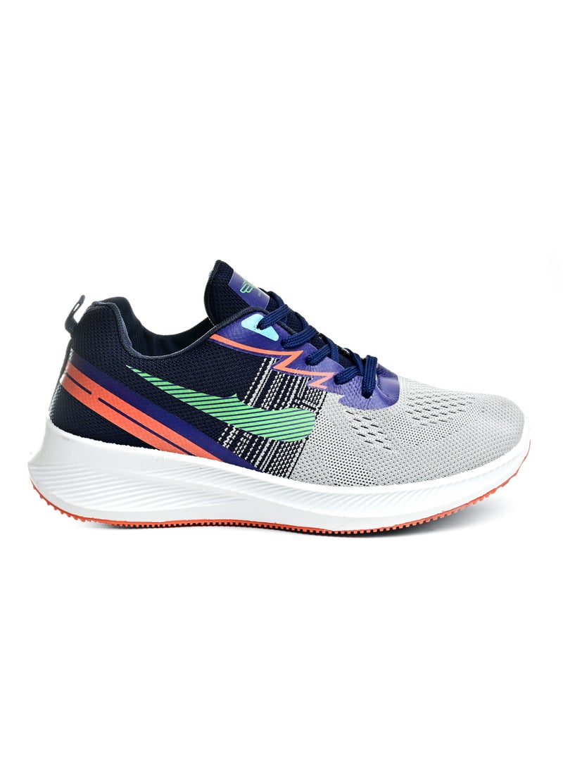 Men's Sportive Knit Sneakers – Side Colored Design - Image 1