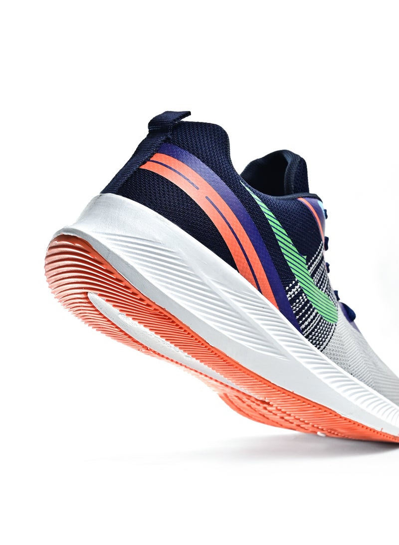 Men's Sportive Knit Sneakers – Side Colored Design - Image 4