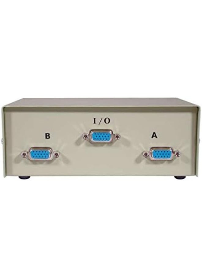 C2G C2G 03364 2-Port VGA (HD15) Manual Switch Box, Beige  - Image 2