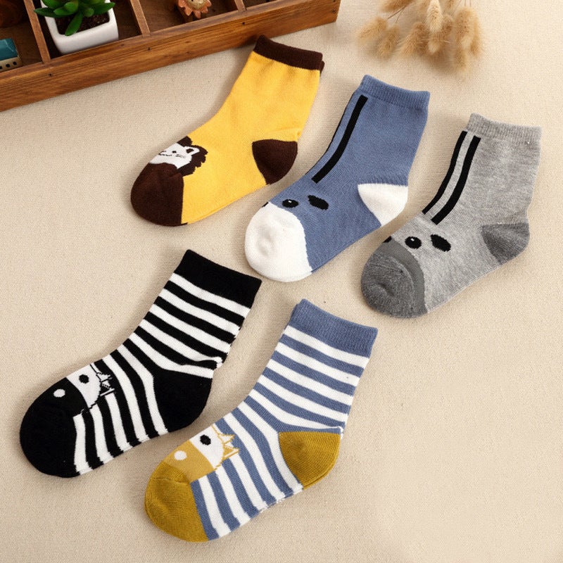 Baby Socks Children'S Socks Cartoon Children'S Cotton Socks Medium Tube High Quality Cotton Socks For Boys And Girls - Image 1