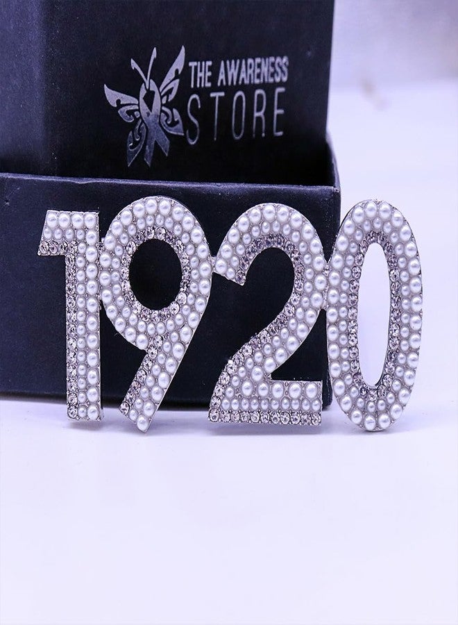 HUSURU Metal Figure Number Sorority Pearl 1920 Brooch Greek Letter ZETA Finer Women Gifts ZPB Jewelry For Members - Image 5