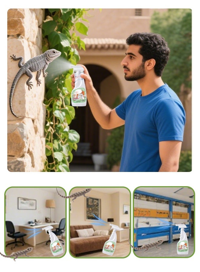 (2 bottle) Natural Lizard Repellent Spray - Long-lasting formula for geckos and other pests. Safe and non-toxic. Suitable for home/kitchen/yard. Multi-insect repellent (spiders, cockroaches, ants, geckos, mice, snakes, etc.) - Image 2