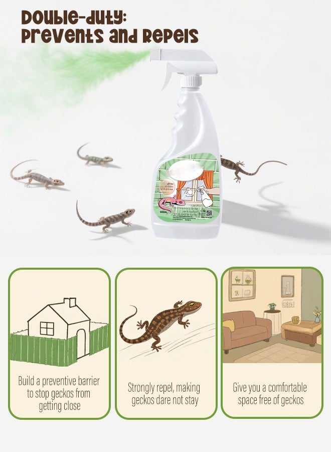 (2 bottle) Natural Lizard Repellent Spray - Long-lasting formula for geckos and other pests. Safe and non-toxic. Suitable for home/kitchen/yard. Multi-insect repellent (spiders, cockroaches, ants, geckos, mice, snakes, etc.) - Image 4