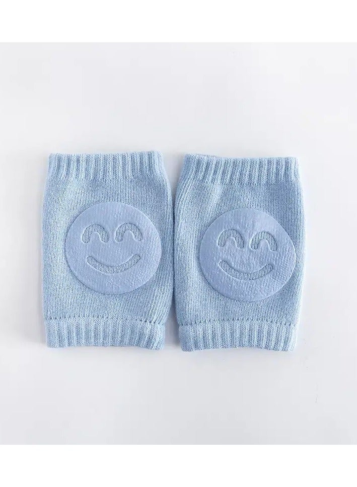 ORiTi وسادات زحف الأطفال، ELECDON زوج واحد من وسادات زحف الأطفال المضادة للانزلاق، وسادات حماية للركبة للأطفال، دافئات أرجل للأطفال (زرقاء) - Image 1