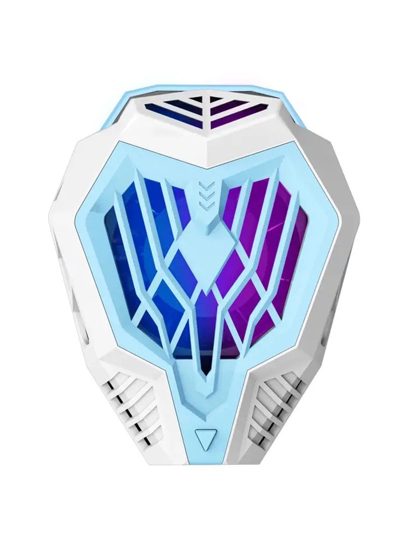 Arabest New Adjustable Mobile Phone Cooler Mobile Phone Cooling Fan, Universal MobilePhone Semiconductor Radiator, Dual Speed Adjustable Cooling Speed Designed For Mobile Gamers, Live Streaming Gamers(Blue)  - Image 1