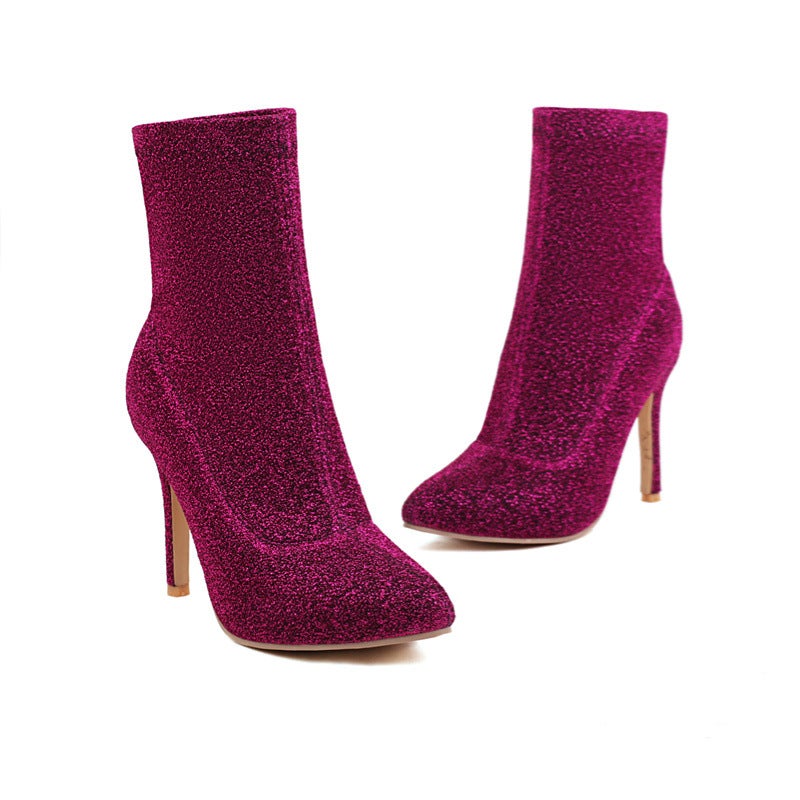 Dropshopping2022 High-Heeled Women'S Shoes 40-48 Set Of Foot Low Barrel Martin Boots Tide - Image 1