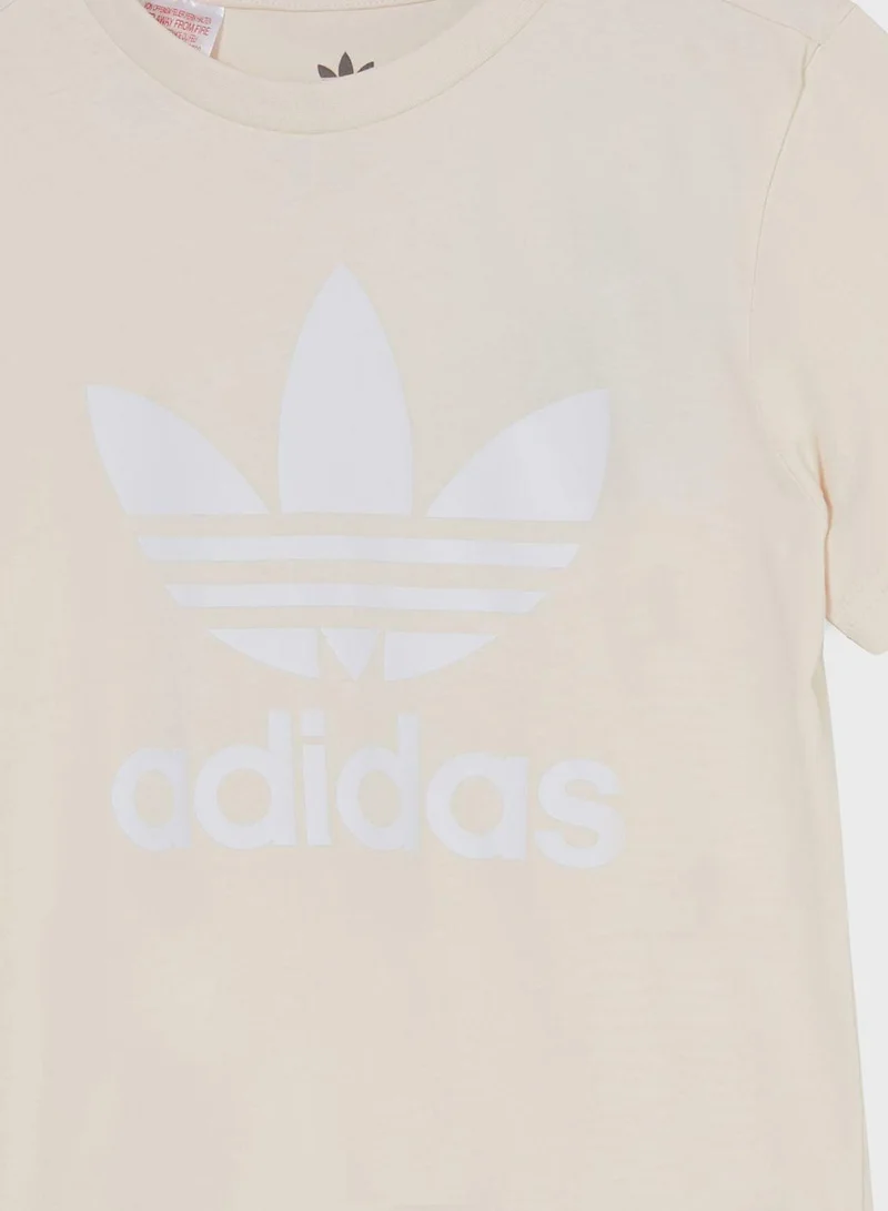 Adidas TREFOIL TEE White Originals Kids T-SHIRTS