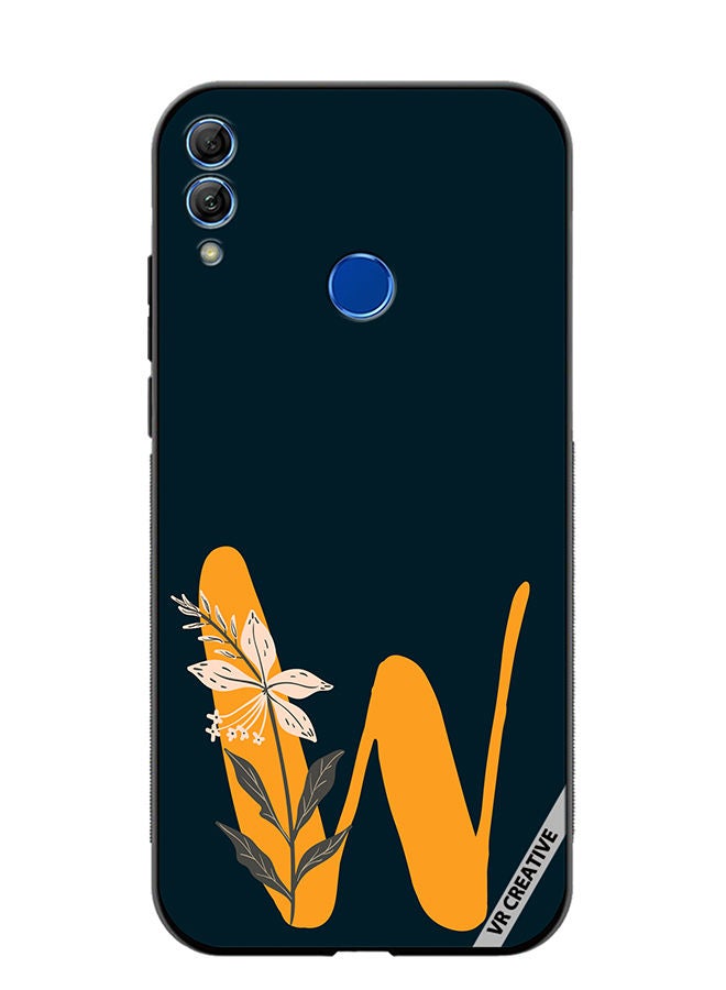 Protective Case Cover For Honor 10 Lite Alphabet W Design Multicolour