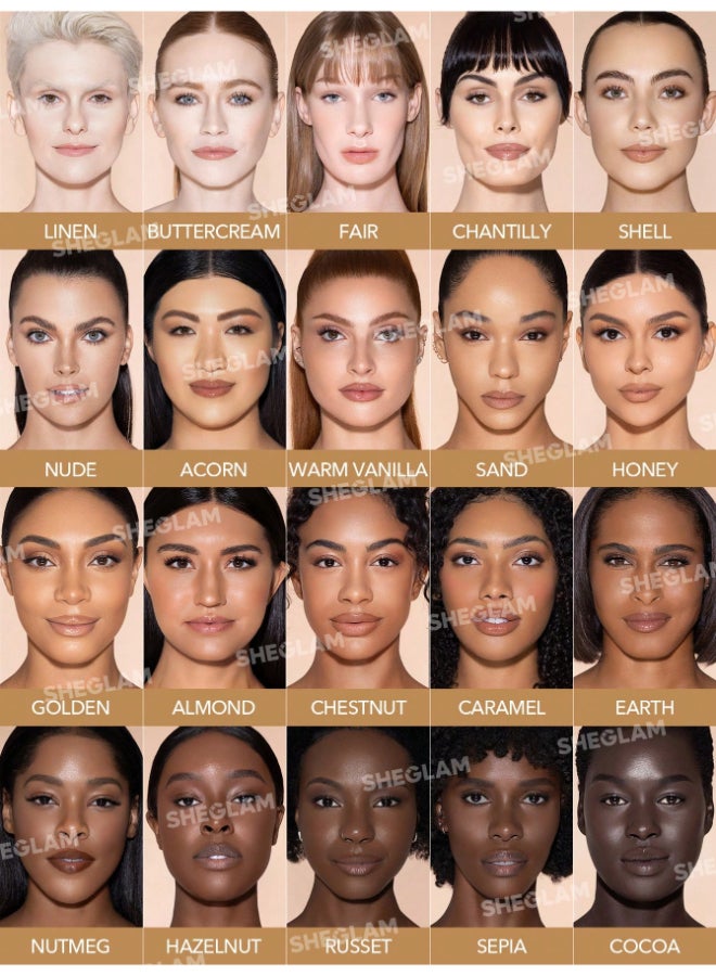 SHEGLAM Like Magic 12Hr Full Coverage Concealer-Chestnut Chestnut - Image 4