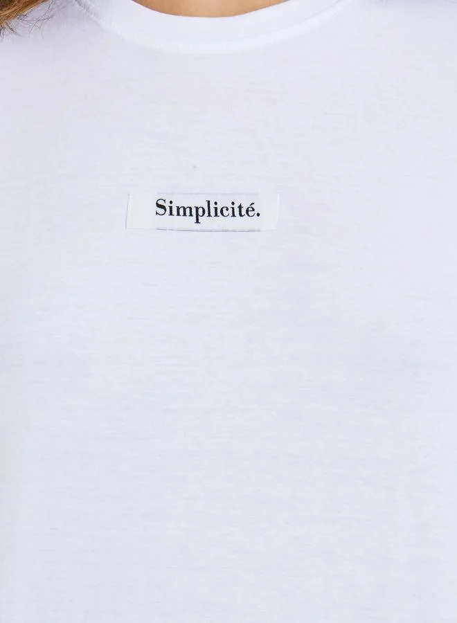 Styli Regular Fit Slogan Print T-Shirt