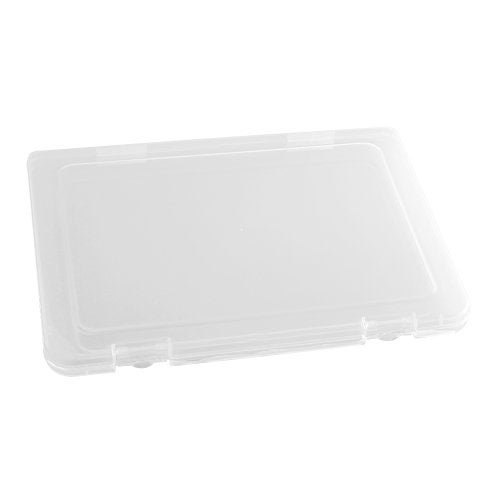 Co-link Portable A4 File Box Transparent Plastic Box Document Paper Protector Desk Paper Organizers Case PP Storage Collections Container Magazine Organizers (1pcs(Available Dimension 11.8 x 8.3 x 0.8inch) - Image 5