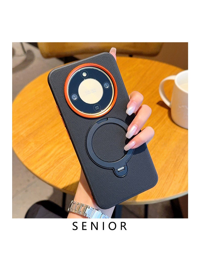 X-level Honor X9d Case , Shockproof Phone Cover with 180° Ring Stand Anti-Slip and Drop-Proof Protective Cover Aerospace-Grade Protection Scratch-Resistant, Shockproof Slim Phone Case (Black） - Image 1