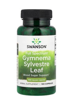 SWANSON Full Spectrum Gymnema Sylvestre Leaf 400 mg 100 Capsules  - Image 1