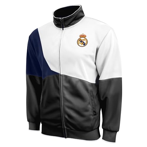 Icon Sports Officially Licensed Real Madrid CF Track Jacket - Unisex Adult - RM55TJ Black L - Image 4