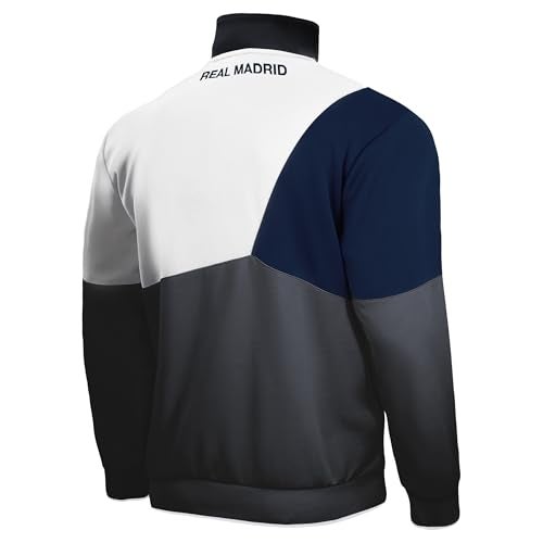 Icon Sports Officially Licensed Real Madrid CF Track Jacket - Unisex Adult - RM55TJ Black L - Image 5