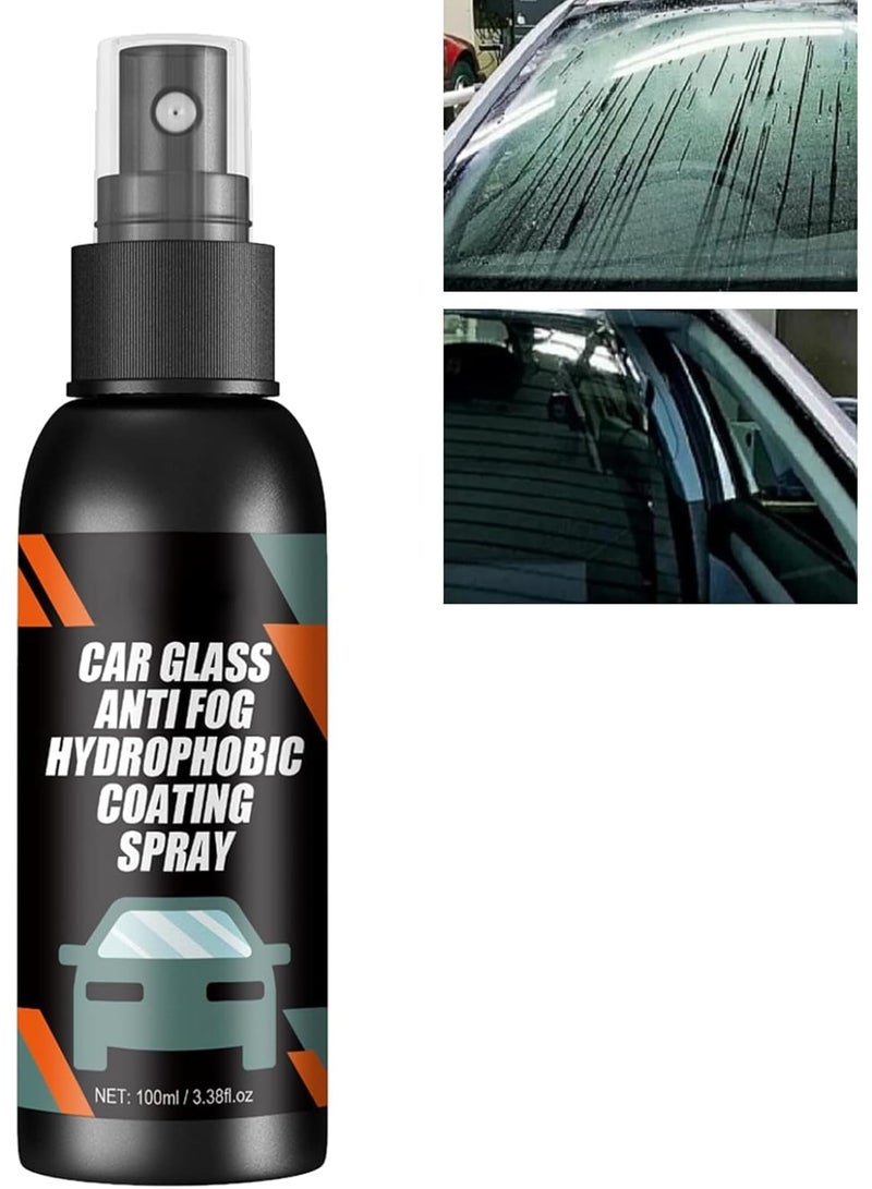 SOLARAE رذاذ إزالة الخدوش، رذاذ زجاج السيارة، رذاذ زجاج السيارة المقاوم للماء ومانع الضباب، عامل مضاد للضباب والزجاج المقاوم للمطر، مناسب لجميع أنواع الزجاج - Image 1