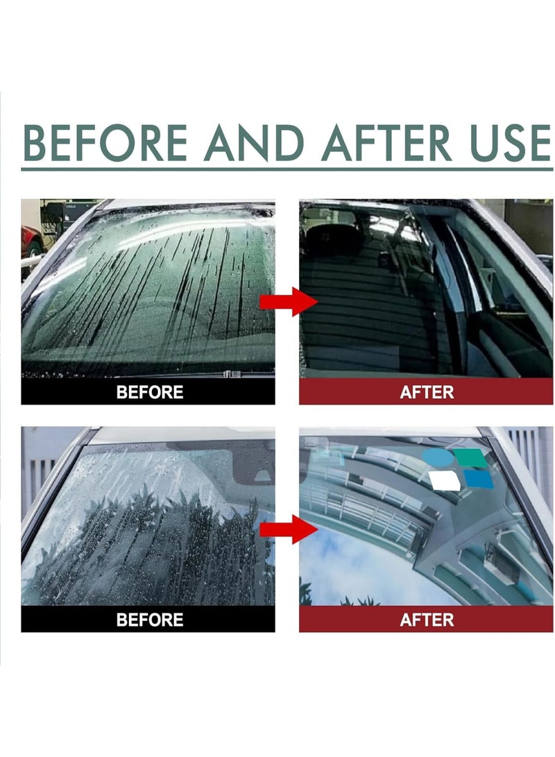 SOLARAE رذاذ إزالة الخدوش، رذاذ زجاج السيارة، رذاذ زجاج السيارة المقاوم للماء ومانع الضباب، عامل مضاد للضباب والزجاج المقاوم للمطر، مناسب لجميع أنواع الزجاج - Image 5