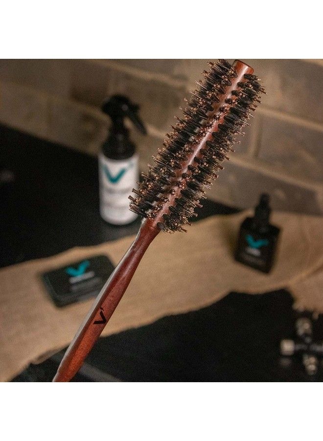 VOLT Utility Beard Mustache and Hair Brush for Men All Natural Pine Wood Real Boar Bristles and Nylon Bristles Men - Image 3