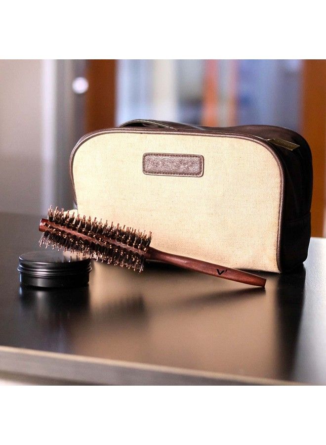 VOLT Utility Beard Mustache and Hair Brush for Men All Natural Pine Wood Real Boar Bristles and Nylon Bristles Men - Image 5