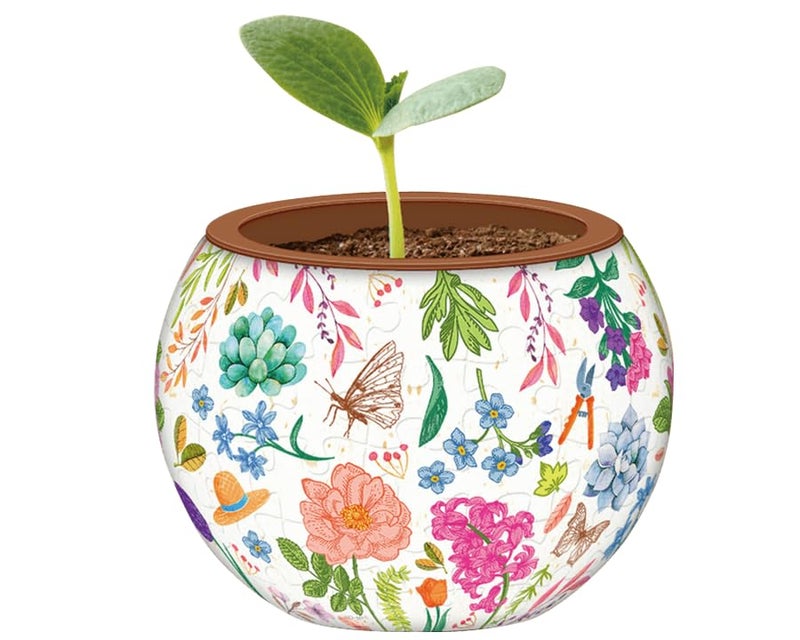 PieceRelax 3D Puzzle Planter 80 Pieces - Flower Pot - Little Garden, Home Decor Flower Pots for Indoor Cactus, Succulents Pots [K1116] - Image 4