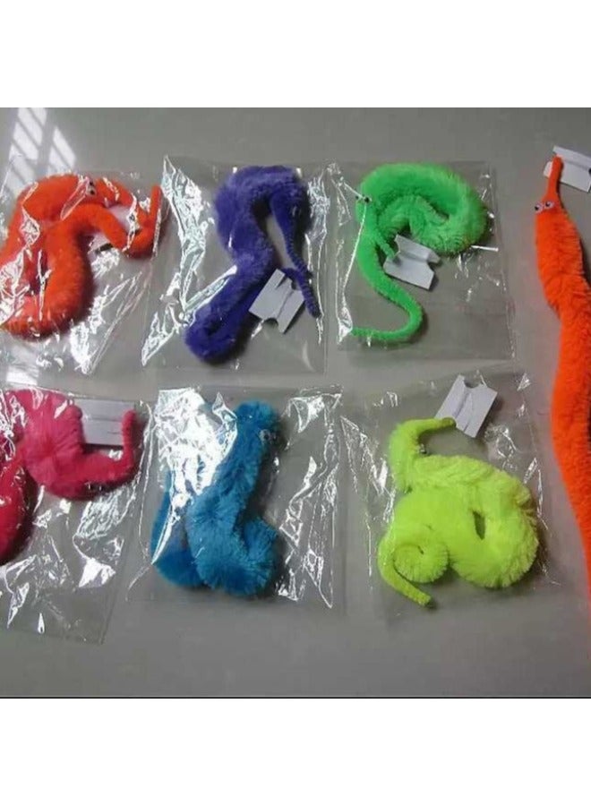 Spot 22 Colors Magic Caterpillar Magic Worm Seahorse Elf Wool Worm Twisty Worm-Color:Big Red - Image 2