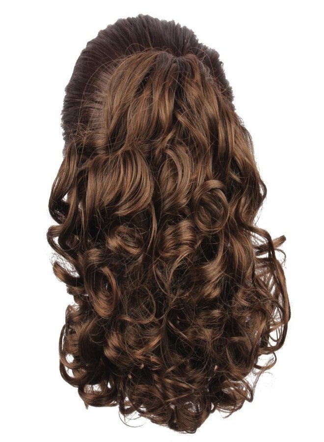 WeKen Hair Bun Medium Long Curly Synthetic Hairpiece Light Brown - Image 1