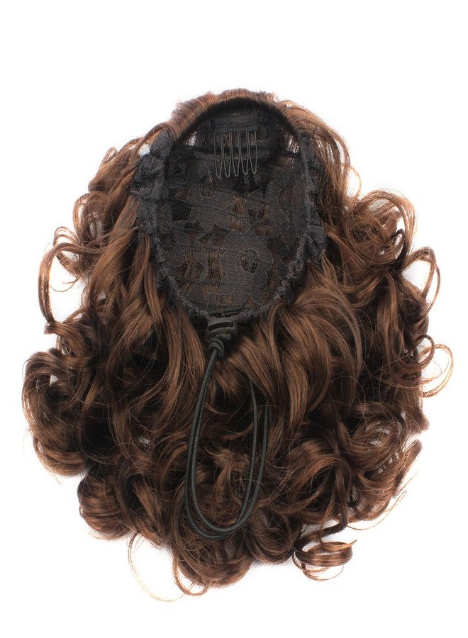 WeKen Hair Bun Medium Long Curly Synthetic Hairpiece Light Brown - Image 5