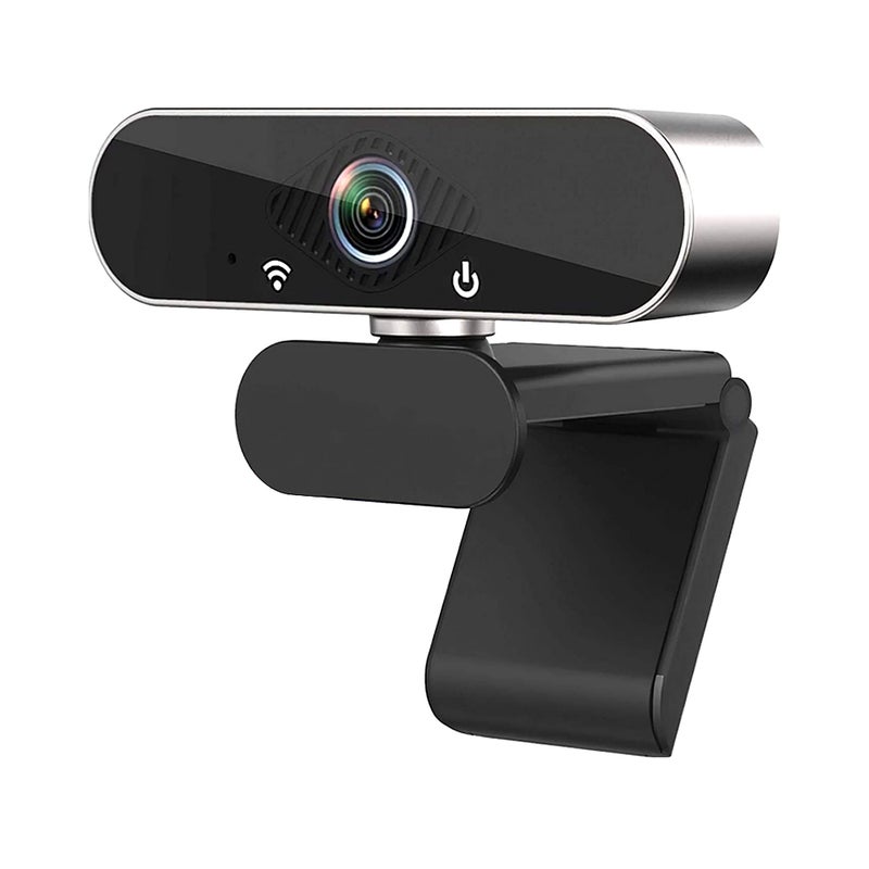 Full HD 1080P Webcam Crystal Clear Image Built in Microphone Compatibility 120°View Angel Noise Reduction Multi-person Chats - Image 1