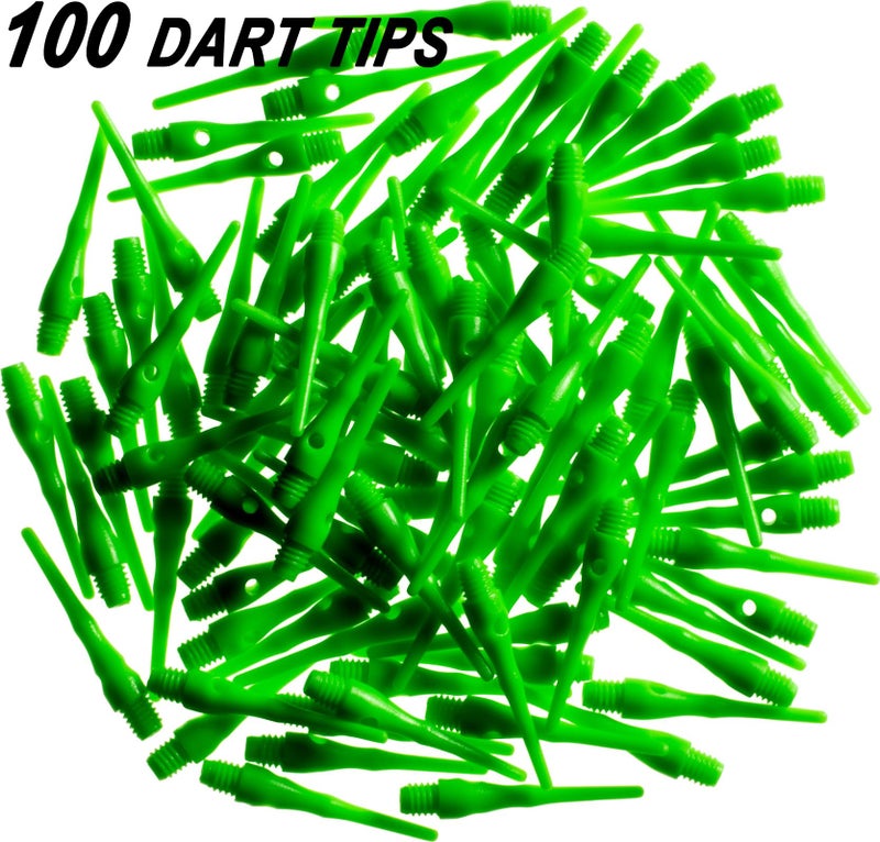 Viper Dart Accessory: Tufflex III 2BA Thread Replacement Soft Tip Dart Points, Neon Green, 100 Pack - Image 3